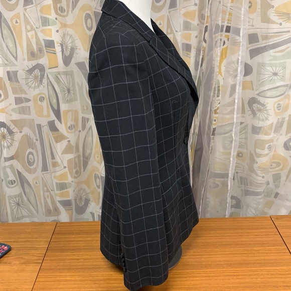 Giorgio Armani Black Checkered Blazer - Picture 5 of 14